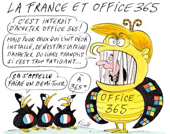 Dessin: Huit éditeurs français s'organisent contre Office 365